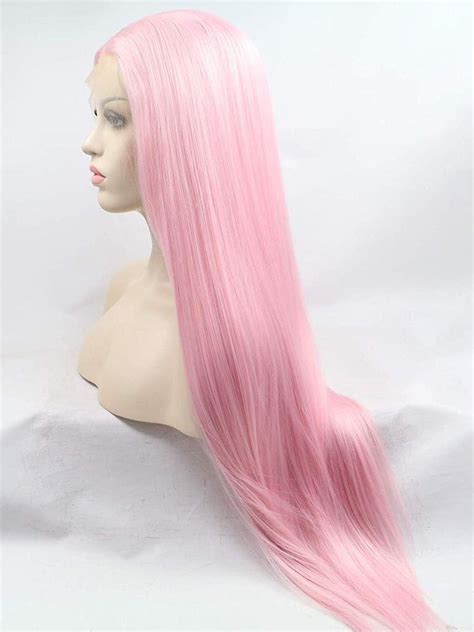 long wigs pink|extra long pink wig.